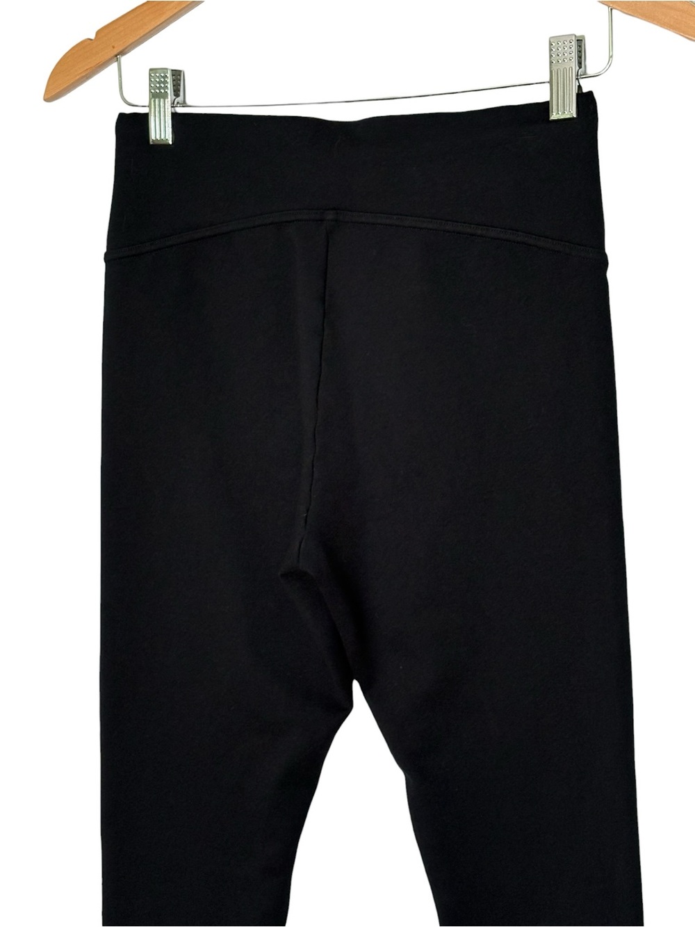 Spanx Black Perfect Front Slit Flare Leggings Ponte Pant Size S Tall 20584T - Picture 6 of 12